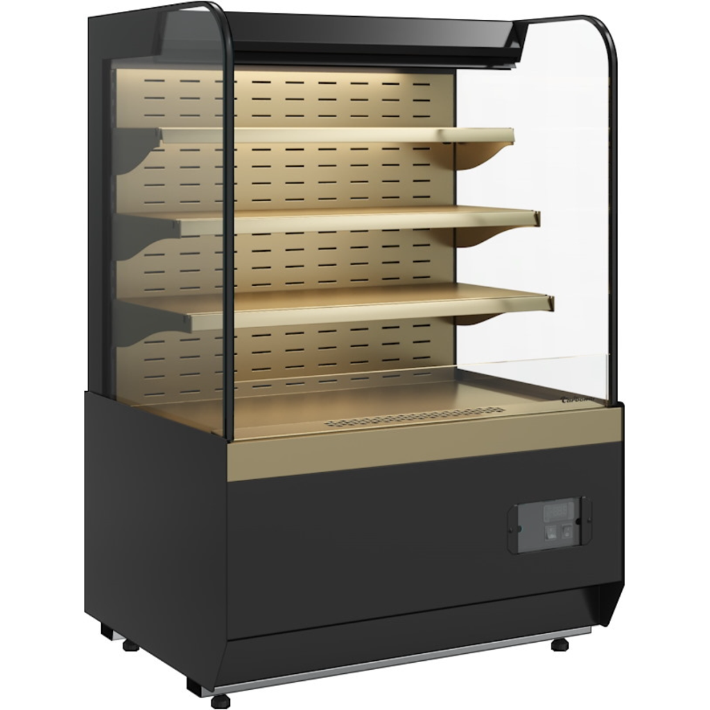 Витрина кондитерская Carboma KR70 VM 1,3-2 Standard (9005) открытая горка
