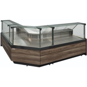 Витрина холодильная Carboma GC111 SM 1,25-1 (1008 Темный дуб) (газлифт, без боковин) - Изображение 4