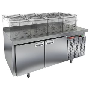 Стол охлаждаемый HiCold GN 11/TN LT SH под тепловое оборудование, без столещницы
