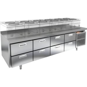 Стол охлаждаемый HiCold GN 2222/TN LT О под тепловое оборудование