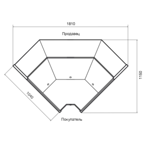 Витрина холодильная универсальная Dazzl Galaxy 080 ЗУ 90 динамика, прессервы
