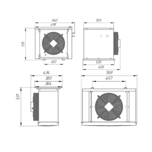 Сплит-система холодильная низкотемпературная Intercold LCM 324 FT Evolution (опция -10° С) - Изображение 3
