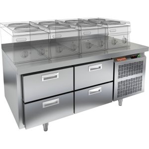 Стол морозильный HiCold SN 22/BT LT SH под тепловое оборудование