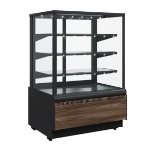 Витрина кондитерская Carboma KC70 VV 0,6-1 Standard Паттерн (0108 Темный дуб)