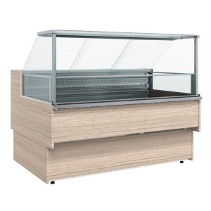 Витрина холодильная Carboma GC 110 SM 1,25 -1 (ВХС-1,25 Carboma GC 110) (1006 дуб)