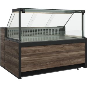 Витрина морозильная Carboma GC111 SL 0,94‑1 (1008 Темный дуб) (без боковин)