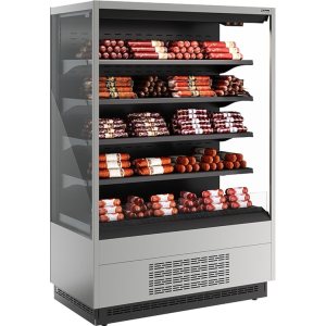 Горка холодильная Carboma FC20-07 VM 1,0-2 (версия 2.0) (ночная шторка) (9006-9005) - Изображение 2