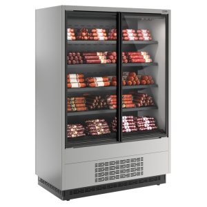 Горка холодильная Carboma FC20-07 VV 1,0-1 STANDARD фронт X1 (версия 2.0) (9006-9005)