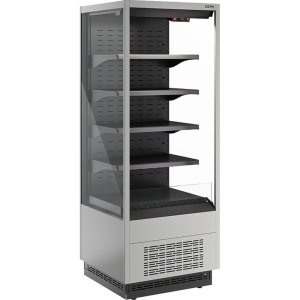 Горка холодильная Carboma FC20-07 VM 0,7-2 (версия 2.0) (ночная шторка) (9006-9005)