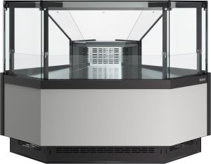 Витрина холодильная Carboma GC110 VM 5-1 внешний угол без боковин (версия 2.0) (Паттерн 0110 Мариель)
