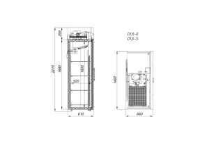 Шкаф холодильный среднетемпературный Arkto D1.0-G - Изображение 2