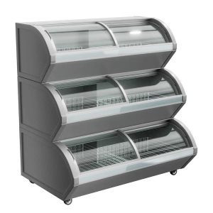 Ларь морозильный с гнутыми раздвижными стеклами Haier HFR-HM400-2 - Изображение 2
