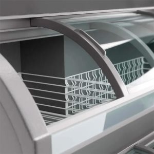 Ларь морозильный с гнутыми раздвижными стеклами Haier HFR-HM400-2 - Изображение 4