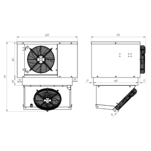 Моноблок холодильный низкотемпературный Intercold MLCM-109 FT T - Изображение 2