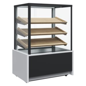 Витрина кондитерская Carboma KC70 N 0,9-1 Light Bread (9006-9005) хлебная, со стеклом
